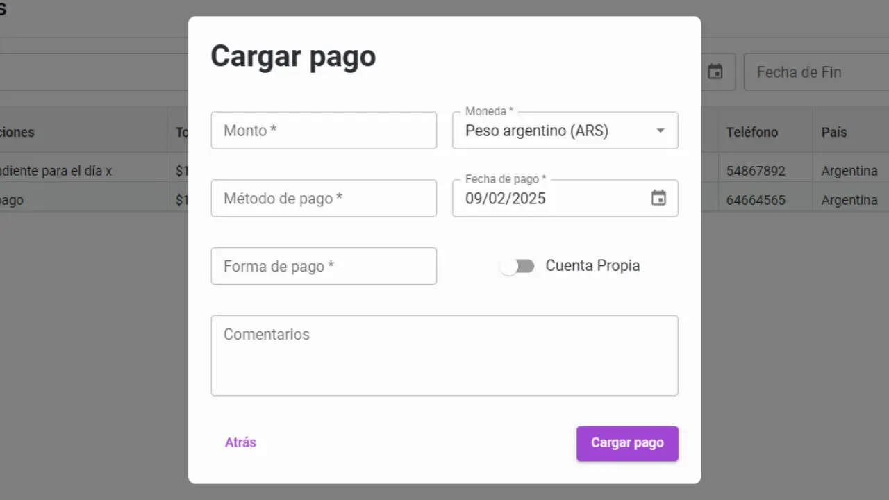 Vista 8 de Gestión de Cursos